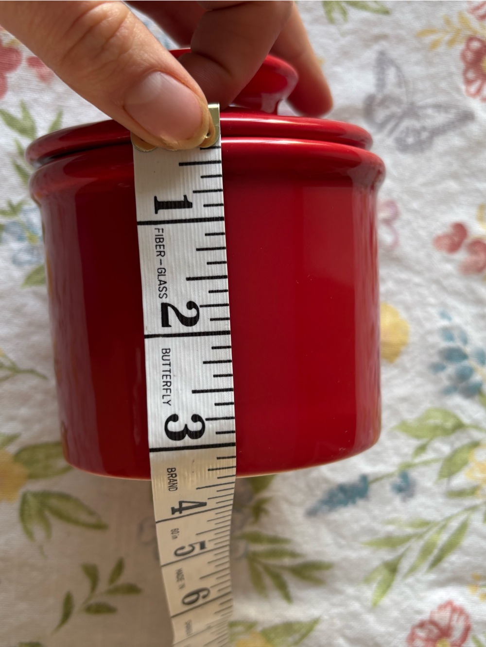 Red Ceramic Butter Bell - Picture 7 of 8